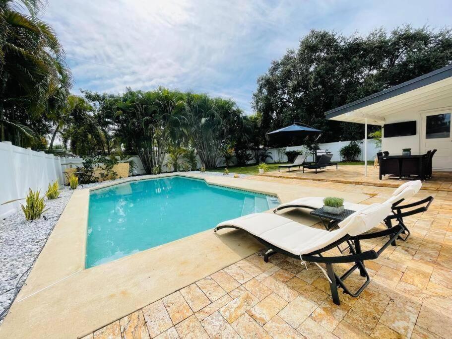 Tropical Oasis House Private Pool Family Yard Villa Fort Lauderdale Kültér fotó